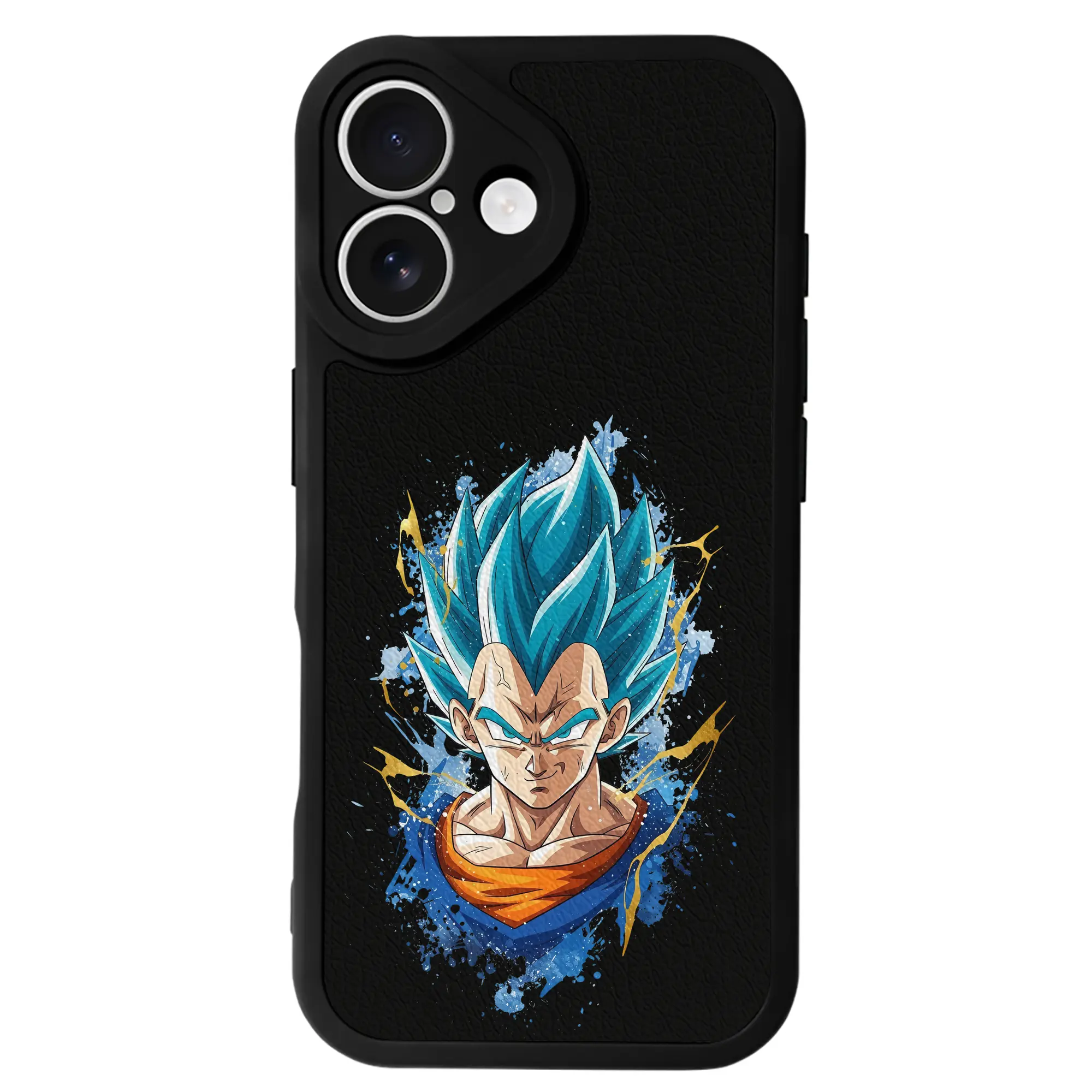 ドラゴンボール グッズ ベジータ - IPhone 16シリーズ対応 ・ シリコンスマホケース ・ レザー調 ・ 高精度フィット ・ 耐衝撃 ・ ワイヤレス充電対応 ・ 精密カット